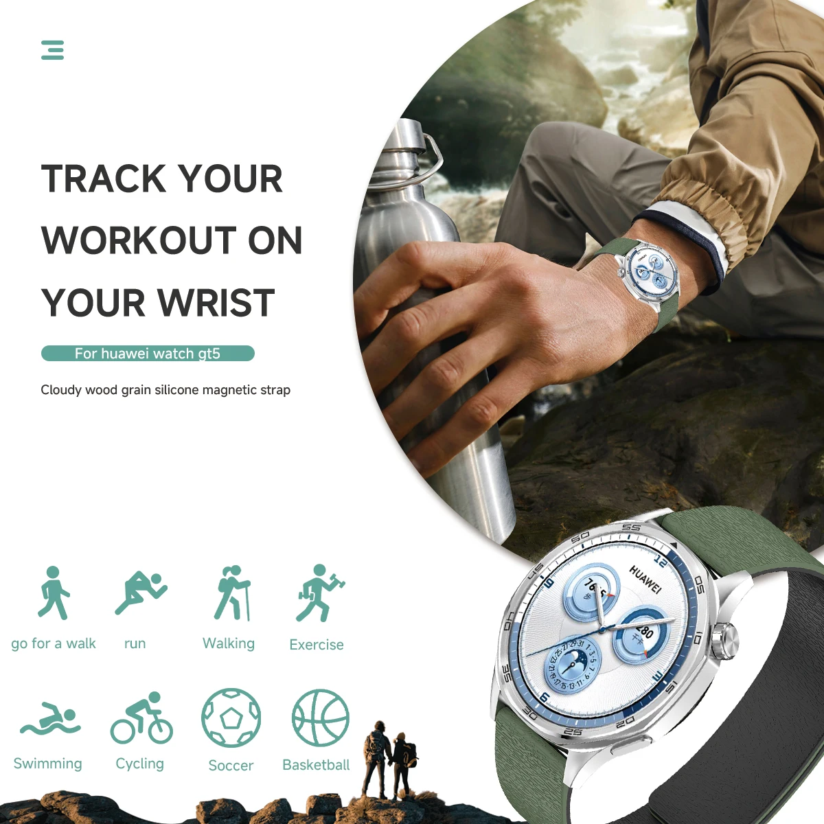 Enhanced Sport Magnetic Silicone Strap Band