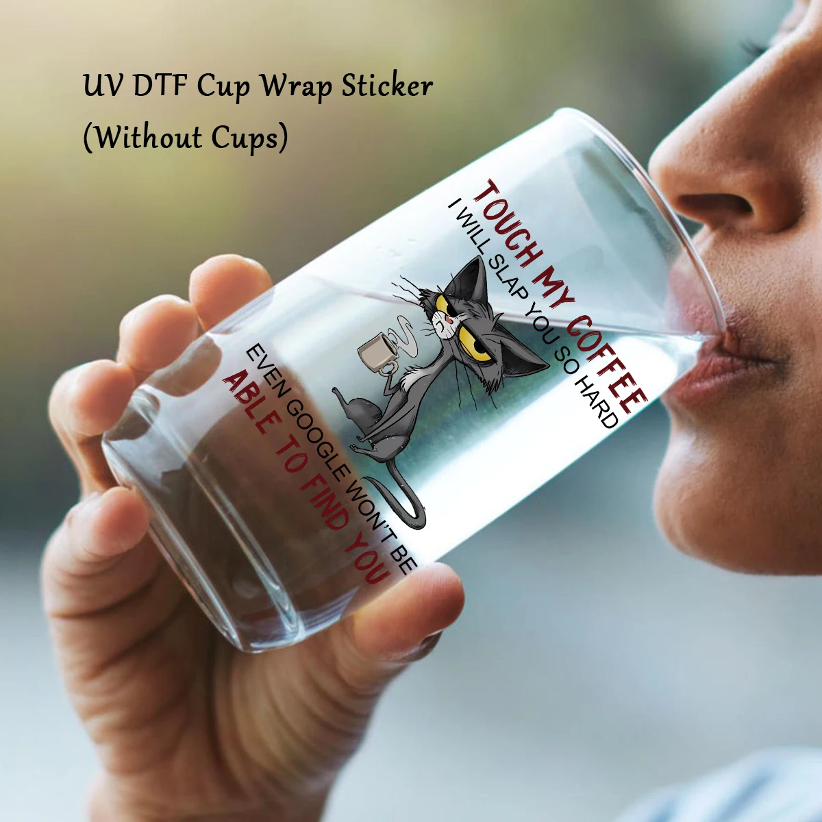 1PC Cat-Themed UV Transfer Sticker – DIY Waterproof Animal Pattern DTF Sticker for Glas... - SKU TUTS1937 - UGI Packaging