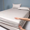 Premium Egyptian Cotton Bedding Fitted Sheet Elastic Band Around Mattress Cover Double Queen King Size Bed Cover No Pillowcase 2