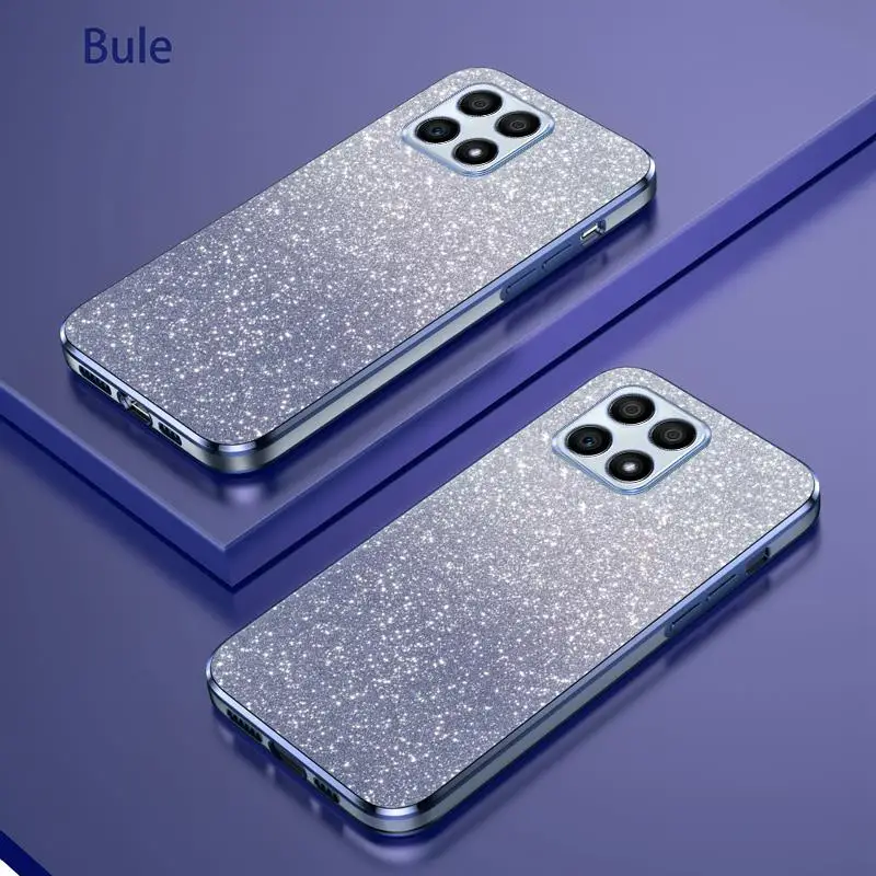 Luxury Gradient Glitter Plating Silicone Back Cover - Women’s Edition