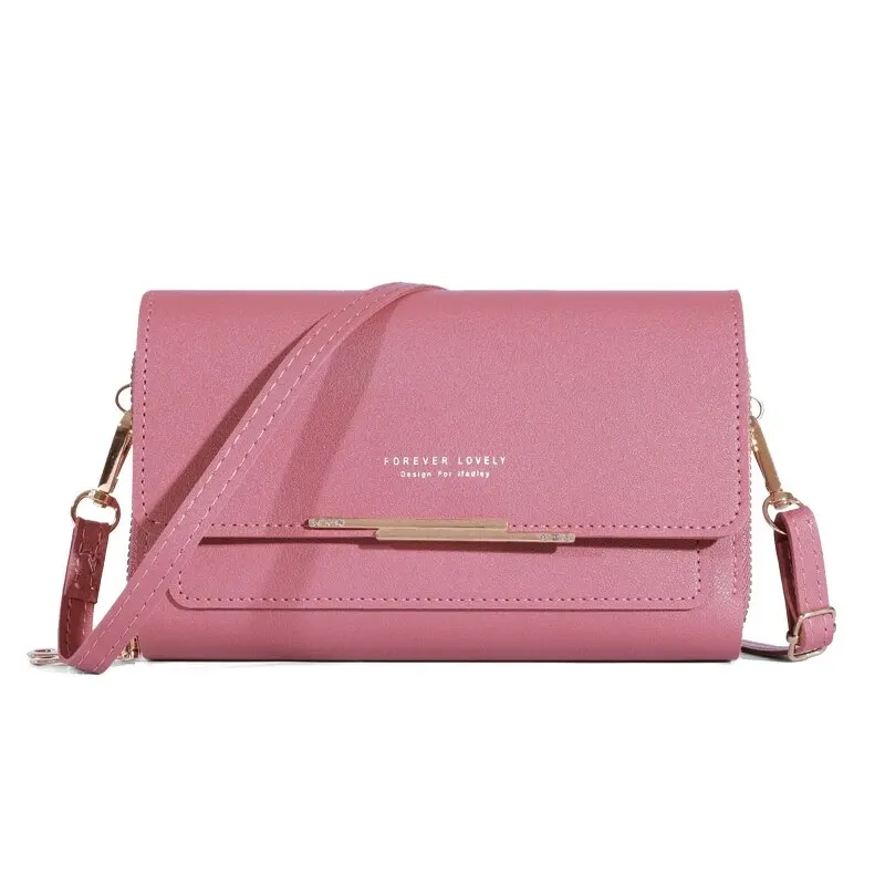Korean-Style Women's Multi-Card Wallet & Shoulder Bag - Large Capacity Casual Fashion Accessory