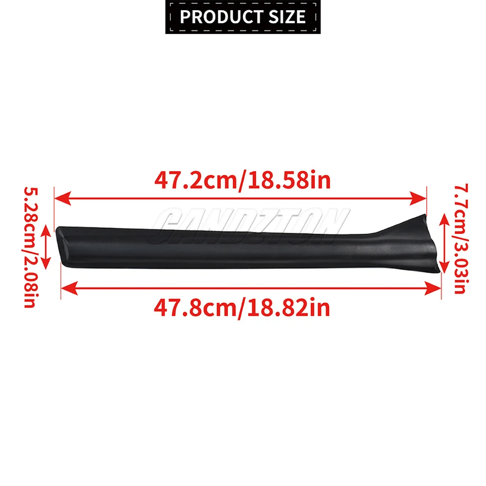 Housses Pilier B Gauche/droite Pour Opel Astra H (2004-2010) - ABS Noir, Ref. 13123710/13123711