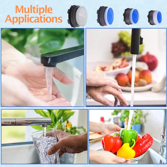 20 Pezzi Aeratori Per Rubinetto Con Guarnizioni - Limitatori Di Flusso Per Risparmio Idrico, Filtro Antisplash - Foto 6