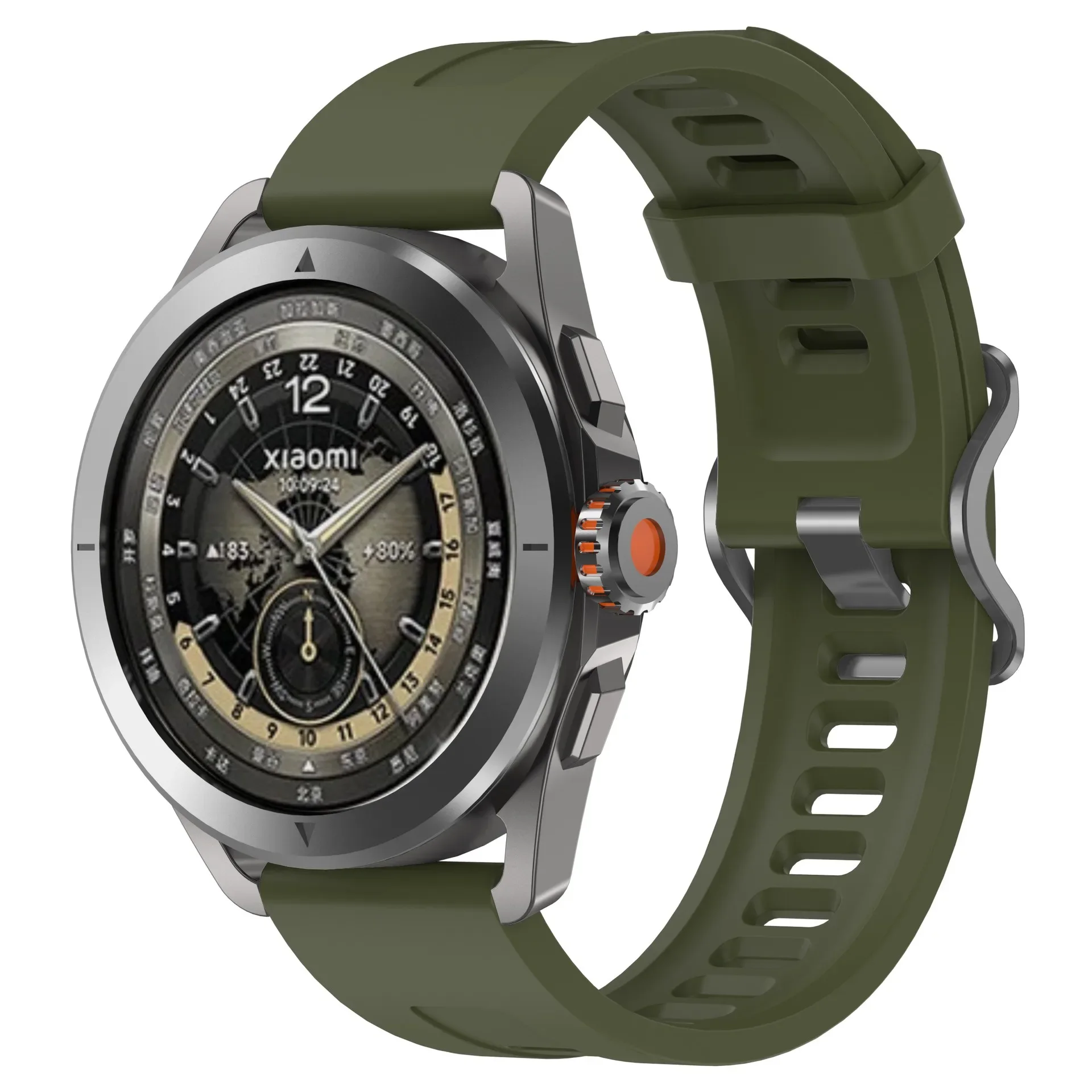Silicone Smartwatch Strap, 22mm Durable & Comfortable Band