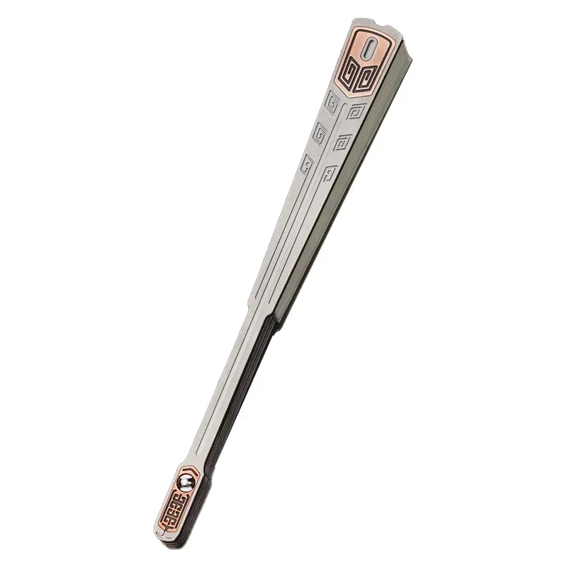 야외 티타늄 합금 접이식 선풍기, EDC 다기능 휴대용 도구, 5 인치