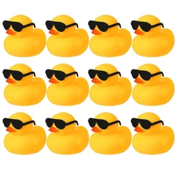 Yellow Rubber Duck Squeaky Pool Toys - Fun Floating Decorations & Birthday Party Favors (12 pc)