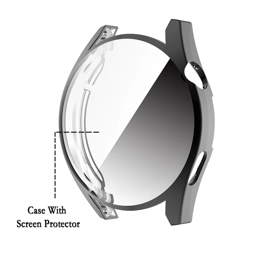 High-Grade TPU Protective Case with Screen Protector for Huawei GT3 Smartwatch