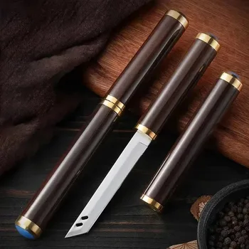 1pc Stainless steel sharp fruit knife, portable EDC pocket knife, multi-purpose steak knife and cutting knife, BBQ knife 1