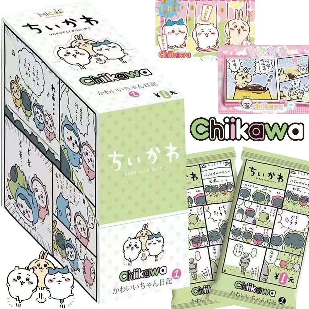 

Оптовая продажа, коллекционная карточка Chiikawa для девочек, японское популярное милое Аниме, семейный стол с ограниченными картами, играющие игрушки, детские подарки