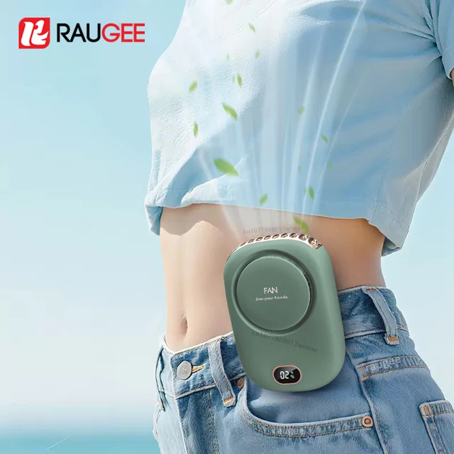 Ventilateur portable à suspendre au cou, mini-ventilateur de ceinture rechargeable par USB, petit ventilateur de chemise pour l'extérieur et les voyages 1