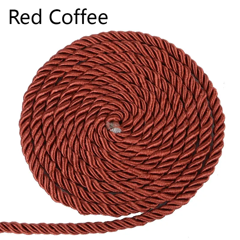 Luxurious 5mm Twisted Satin Rope for Elegant DIY Crafts & Decorative Packaging