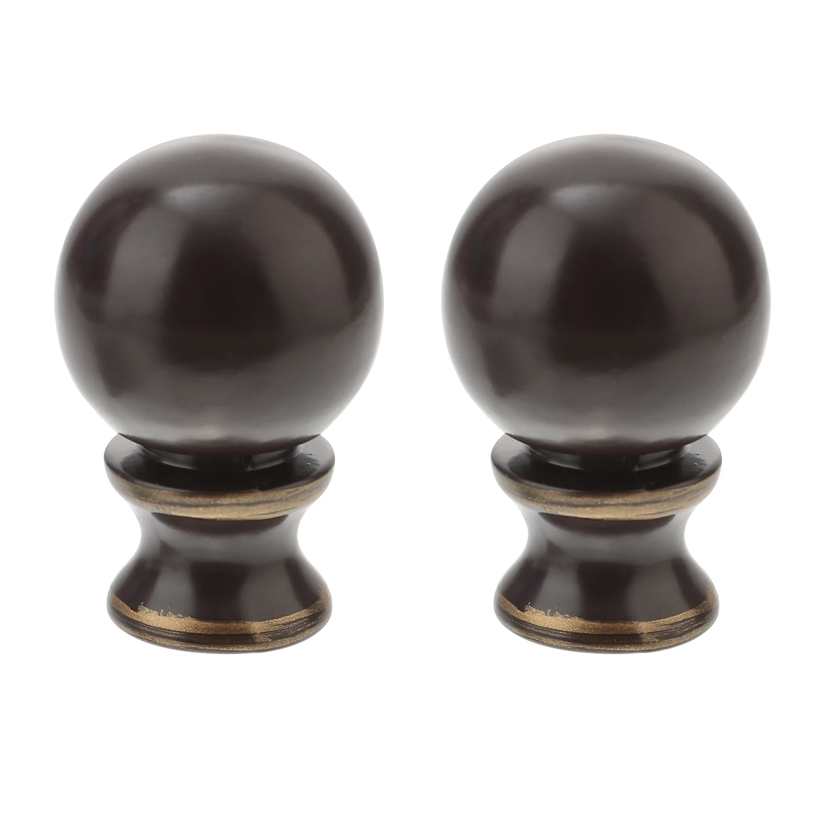 

2 Pcs Table Lamp Decorative Cap Caps Holder Accessories Shade Finials Light Ball Knob Iron