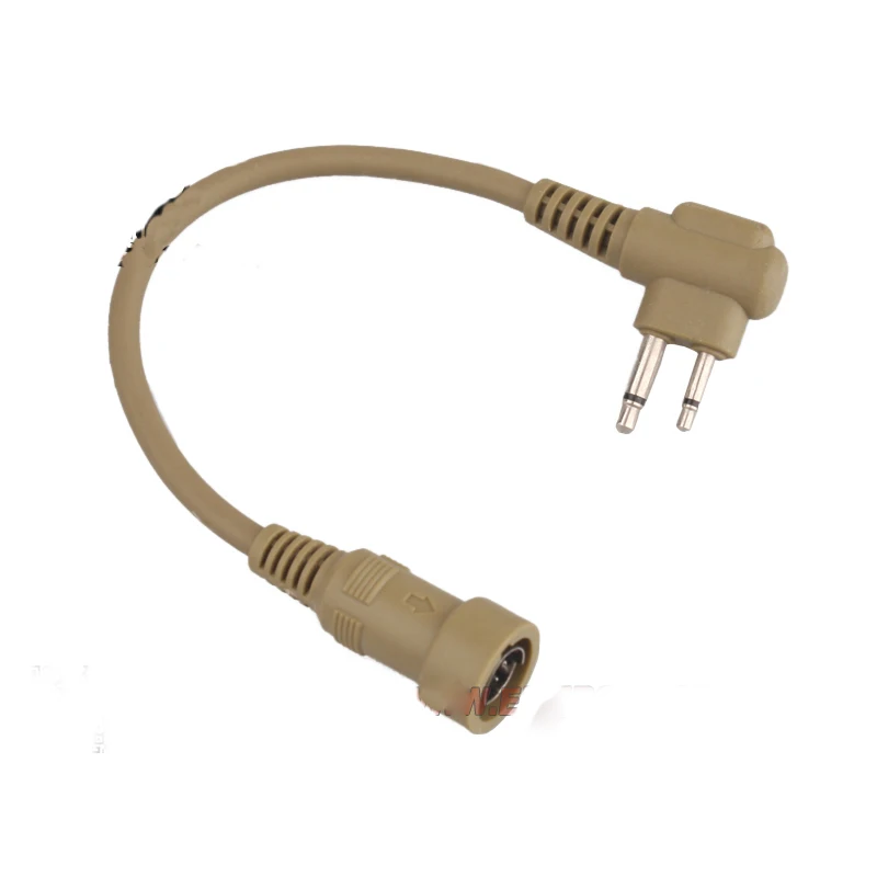 

Emersongear 2PCS Tactical PTT Wire Double Pin For Motorola DE Radio Charge Intercom Plug Interface Walkie Talkie Hunting Airsoft