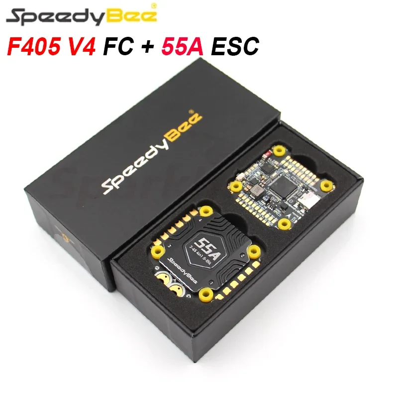 

SpeedyBee F405 V4 BLS 55A Stack ICM42688P F405 V4 FC BLHELIS 55A 4in1 ESC 3~6S Lipo 30x30mm For RC FPV Racing Drones DIY Parts