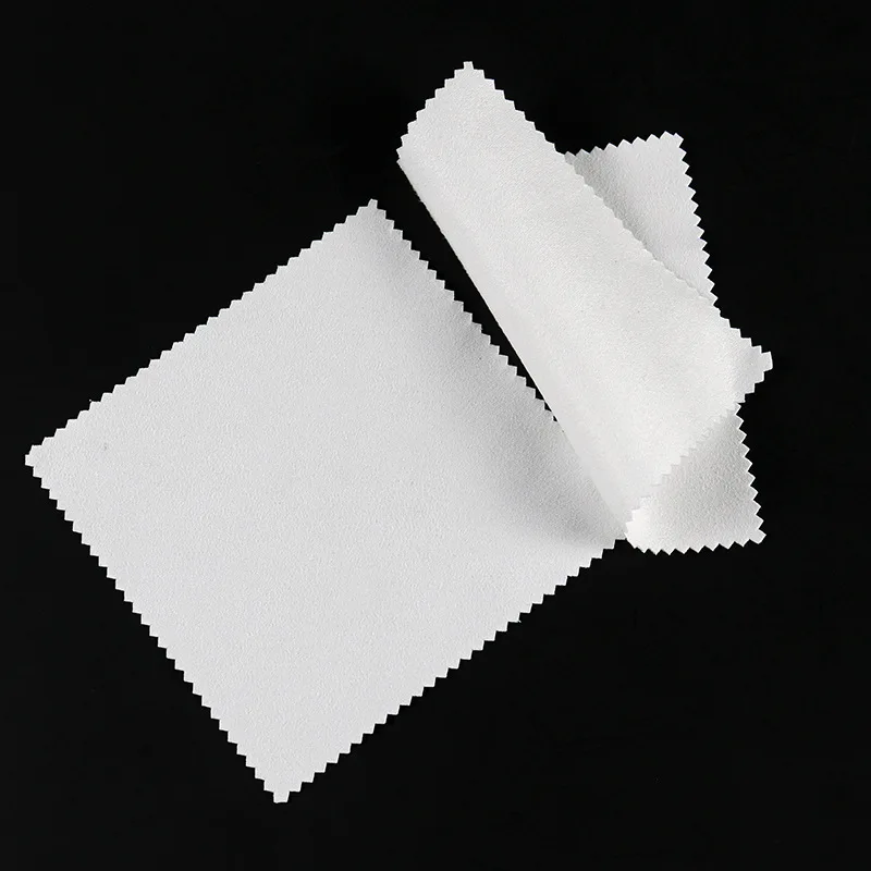 

30/50/100pcs Wholesale Sublimation Blanks White Glasses Cleaning Cloth Microfiber Double Sided Fleece Glasses Clean Lens Cloth