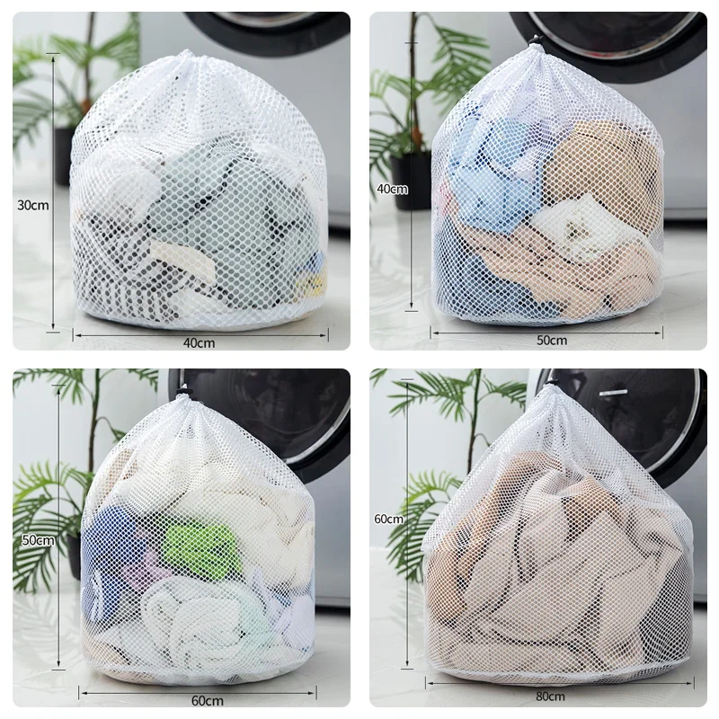 Nylon Mesh Washing Bags Underwear Bra Laundry Bag Basket Household Clean  Organizer Drawstring Beam Port Household Cleaning - China Underwear Bra  Laundry Bag price