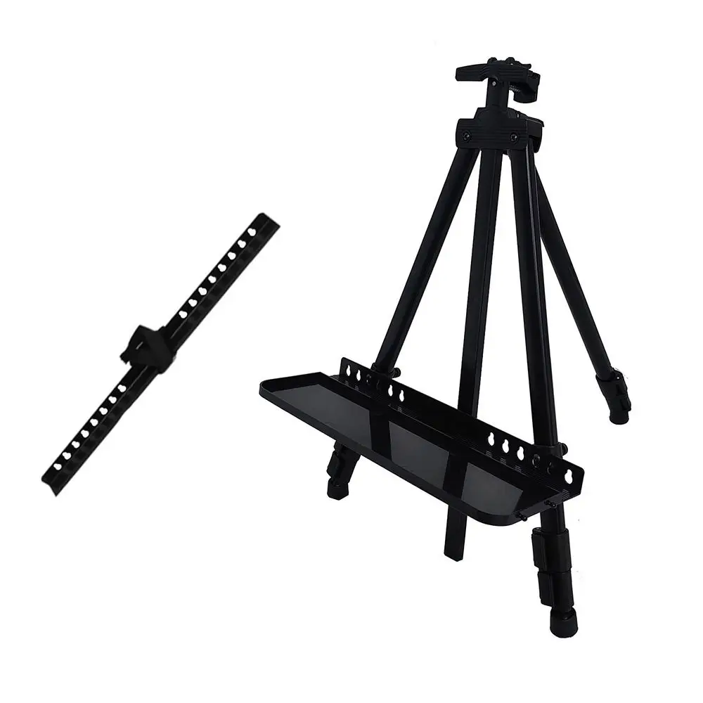 Adjustable Sketching Easel Triangle Aluminum Alloy Display Stand Tool Shelf Installation Free Travel Easel Art Exhibition - 3