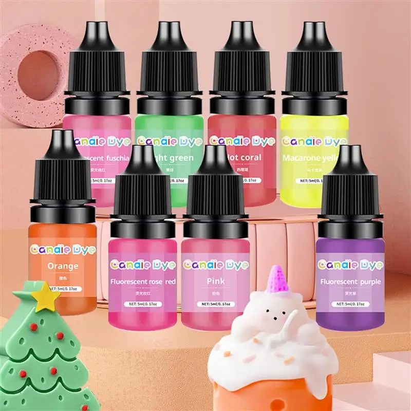 Color Candle Liquid Dyes Pigment Aromatherapy Colorant DIY Candle Soap Resin Coloring 5ml/Bottle epoxy resin pigment candle dyes pigment candle dyes kit