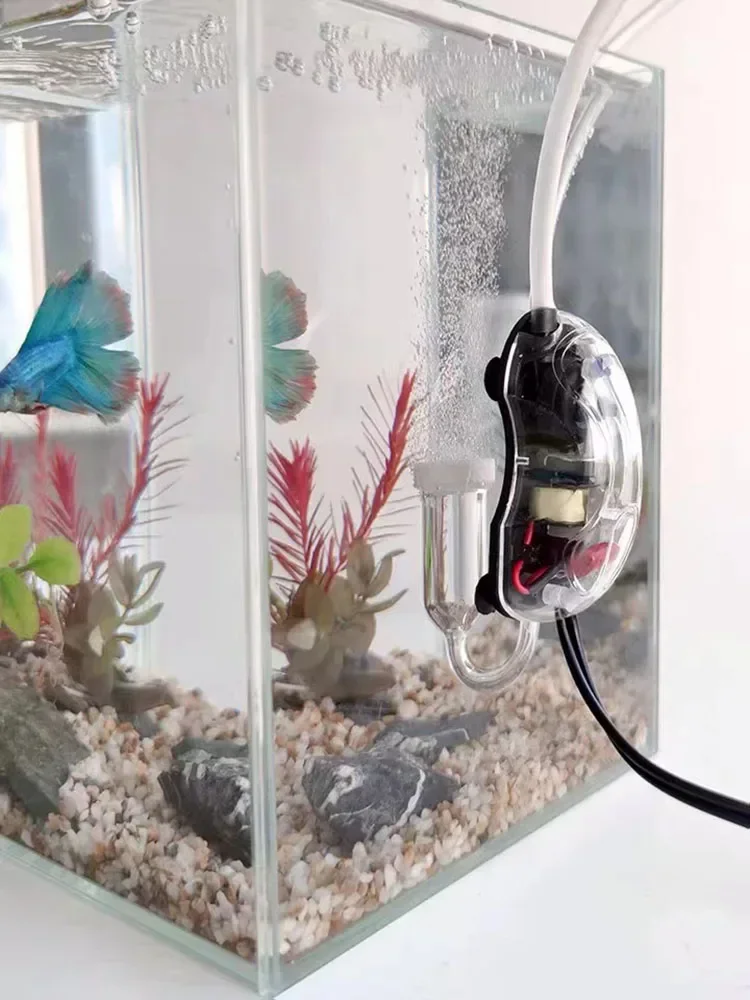 Portable Aquarium Mini Oxygen Pump Usb Charging Port Shock-absorbing Low Noise Fast Heat Dissipation Fishbowl Oxygenation Pump fish tank oxygen pump