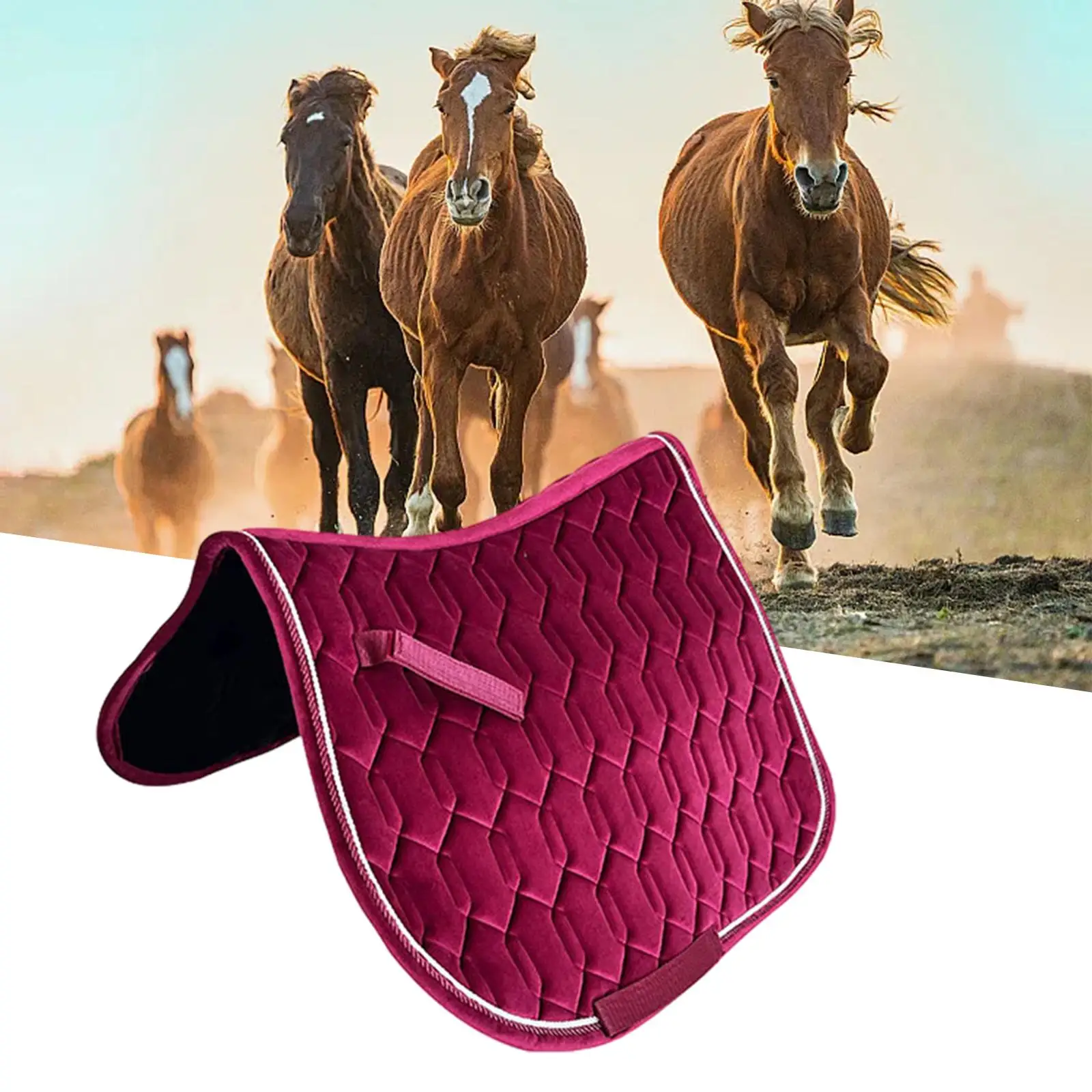 Horse Saddle Pad Horse Riding Pad Western Soft Breathable Non Slip Outoor Sports