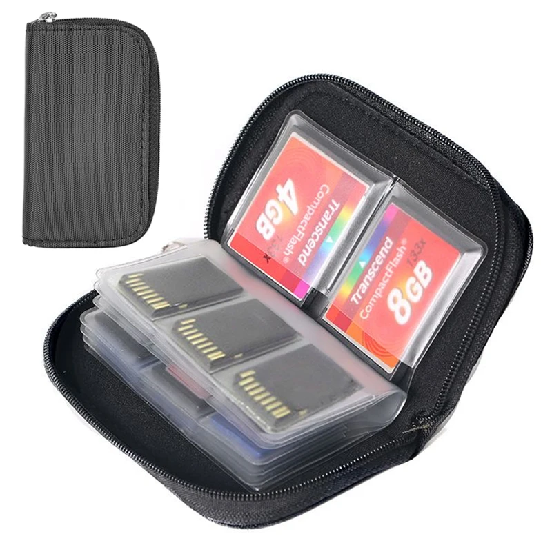 

Memory Card Storage Bag Carrying Case Holder Wallet 22 Slots for CF/SD/Micro SD/SDHC/MS/DS Game Accessories memory card box