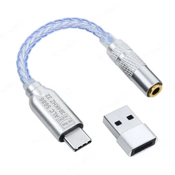 High - Fidelity USB - C to 3.5mm Audio Converter with DAC and Headphone Amplifier (ALC5686 NO BOX)