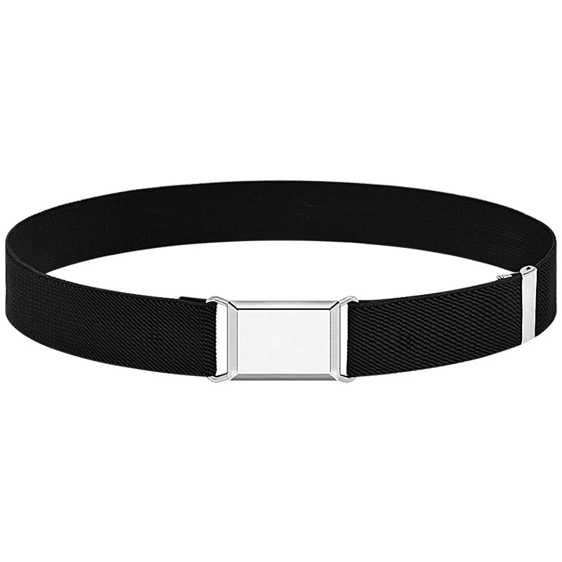 Children Belt Elastic Adjustable Stretch Waist Belt Solid Color Canvas Waistband Boy Girls Pants Trousers Waist Strap Kids