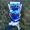 Anime Stitch Stellalou Plush With Flowers Creative Handmade Bouquet Stuffed Animals Valentine Christmas Graduation Gift 4
