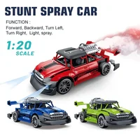 1:20 RC Car Drift Stunt with Spray Light Remote Radio Controlled Car Children's Competitive Racing Cars and Trucks Christmas 2