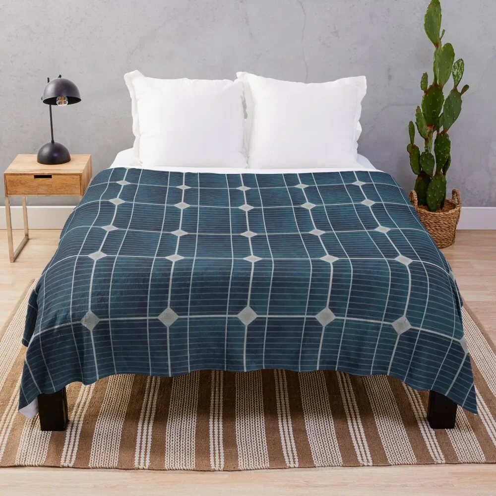 

Solar panel Throw Blanket Kid'S Cute Plaid Blankets