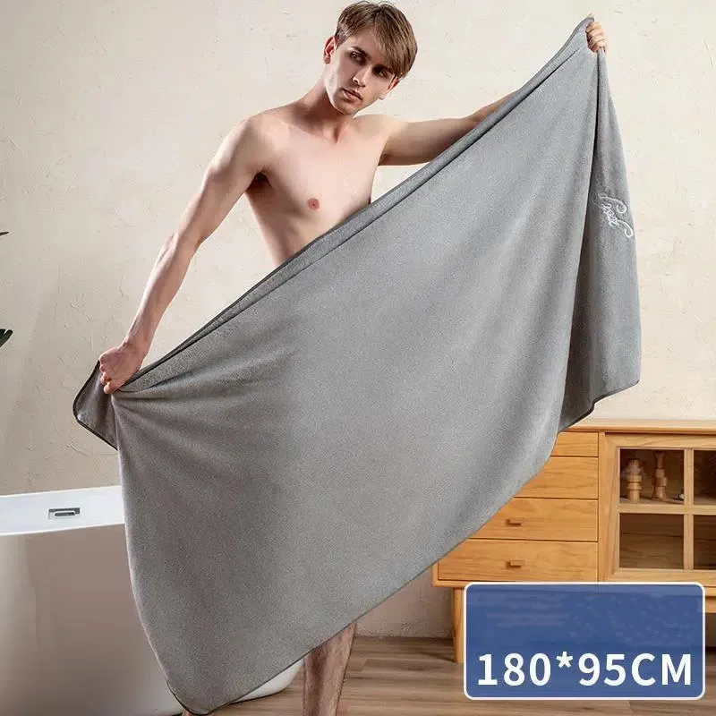 

Men's Bath Skirts Can Be Worn With Bath Towels, Household Soft And Thick Absorbent Bathrobes Quick Drying Towel for Women