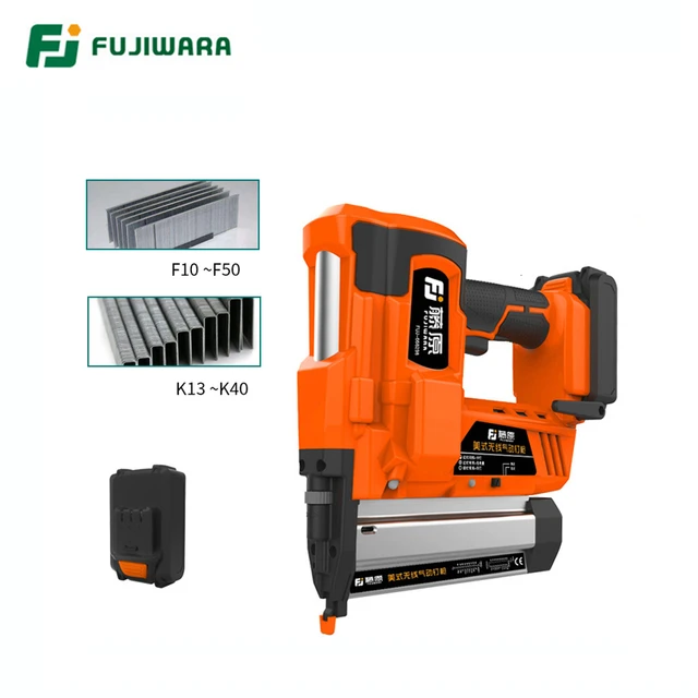 YANFA Cordless Straight F30/1022J Brad Nailer 21V Lithium Battery