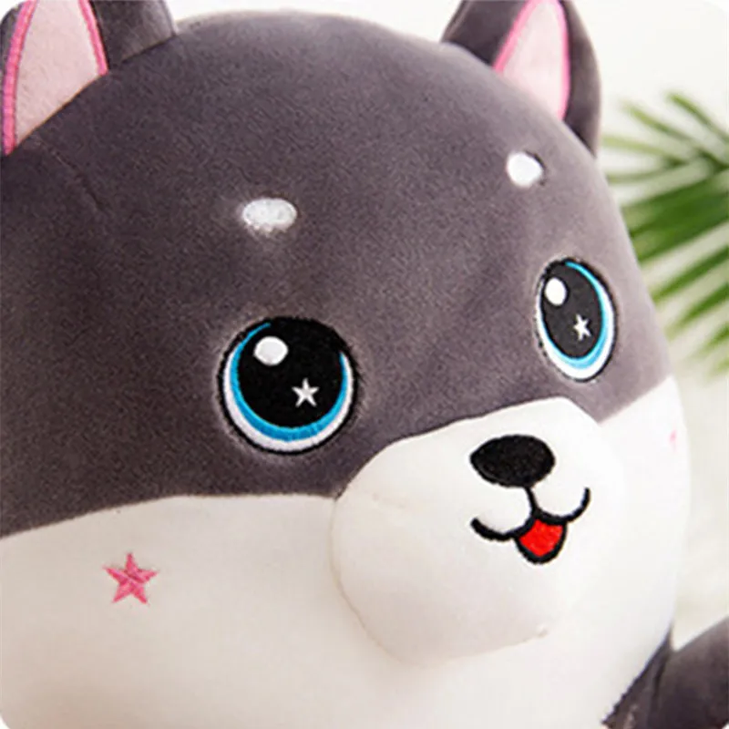 

Cute Soft Long Husky Doll Plush Stuffed Dog Toy Comforting Companion Gift Pillow Decoration Hand Puppet Girl Couple Children