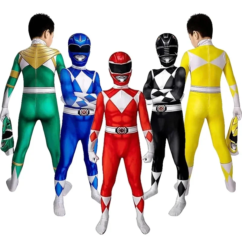 Adult Kids Power Morpher Superhero Samurai Sentai Shinkenger Rangers Cosplay Fantasia Maschera Costume Di Halloween Per Uomo Ragazzo