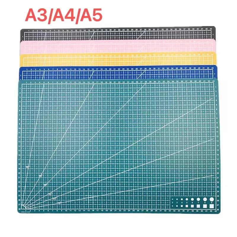 Tapete de corte Multicolor de doble cara para costura y artesanía de tela, herramienta de arte DIY, Material PP, A3/A4/A5