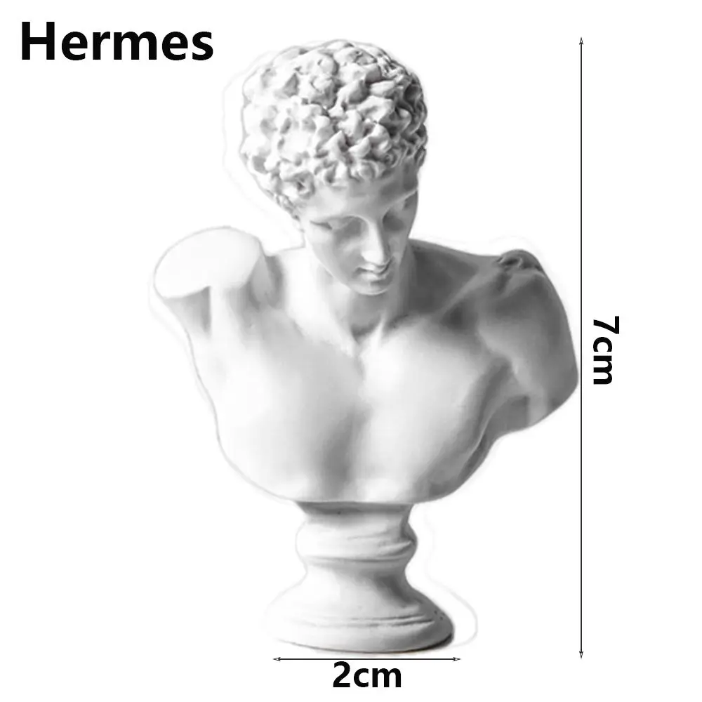 Miniature Greek Mythology Plaster Bust Sculpture