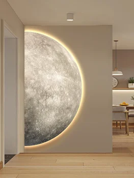 Remote-Control LED Moon Wall Lamp 1