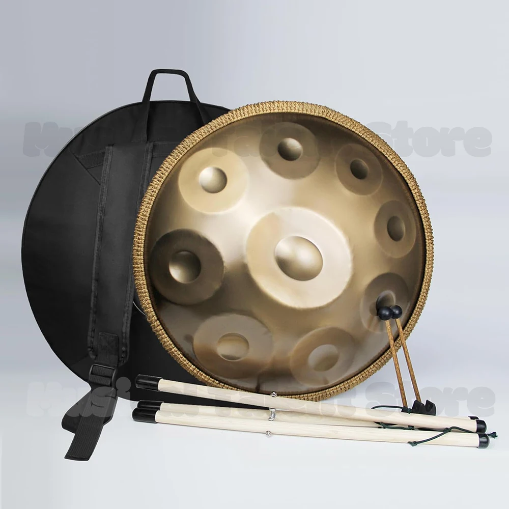 Steel Tongue Drum for Yoga, Music Drums,Percussion Instruments, Handpan Drum, D Minor, 9, 10, 12, 14, 17Tone, 22 Inches, 432Hz
