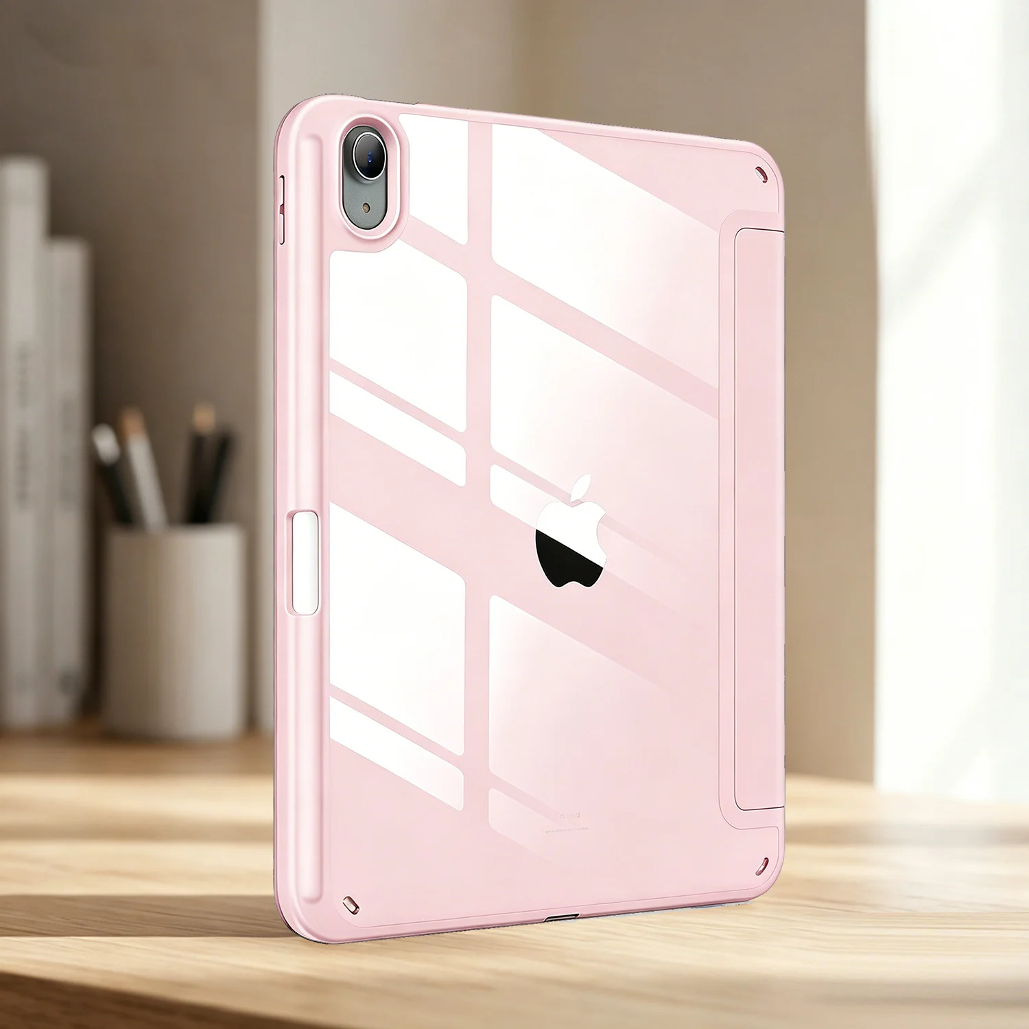Magnetic Flip Smart Cover with Pencil Holder
