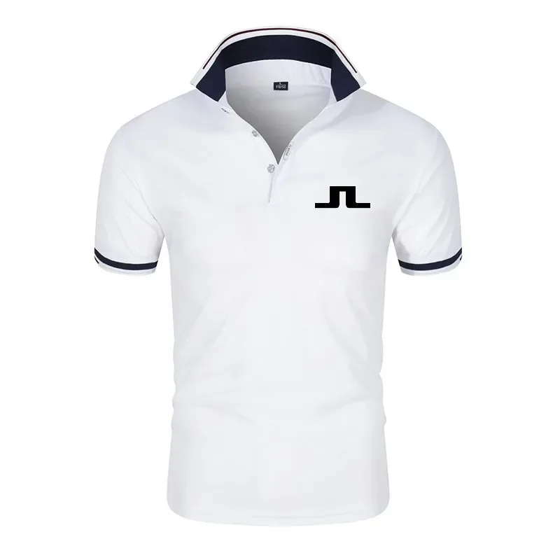 

J Lindeberg Golf T-shirt Men's Golf Clothing Summer Comfortable Breathable Quick-drying Short Sleeve Tee Men Polo Luxury T-shirt