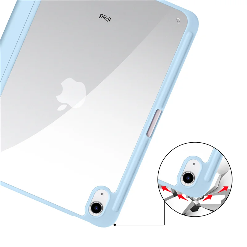 Enhanced Product Title: 

Premium iPad Case with Pen Holder and Clear Trifold Acrylic Back