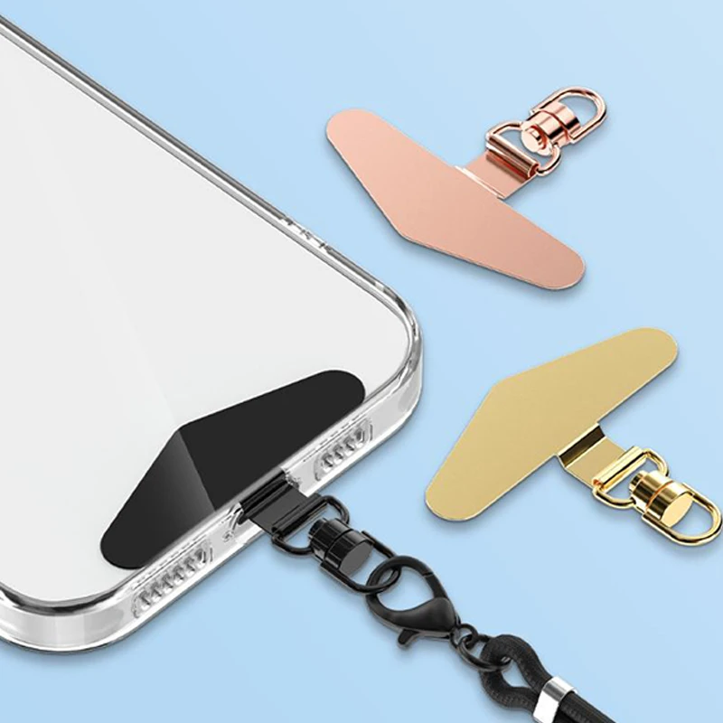 Steel Phone Lanyard with Anti-Lost Gasket and Metal Clip Strap