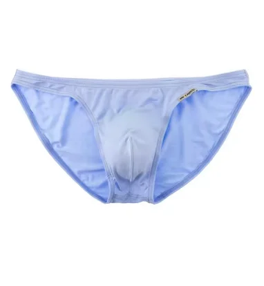 Men Underwear Slip Taille Basse Pour Homme Couleur Unie Confortable Respirant