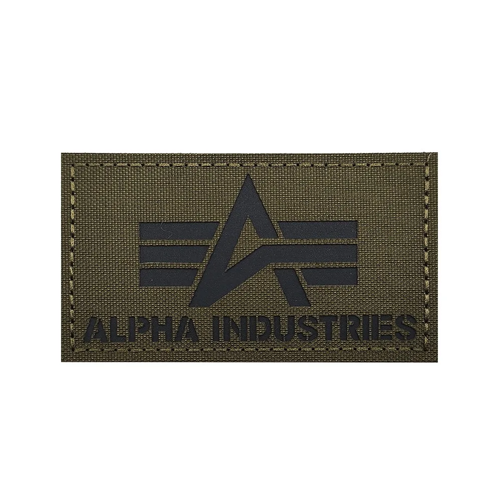 1 Stück reflektierendes Alpha-Abzeichen-Armband ALPHA leuchtendes Klett-Armband-Rucksack-Patch – Detail 11