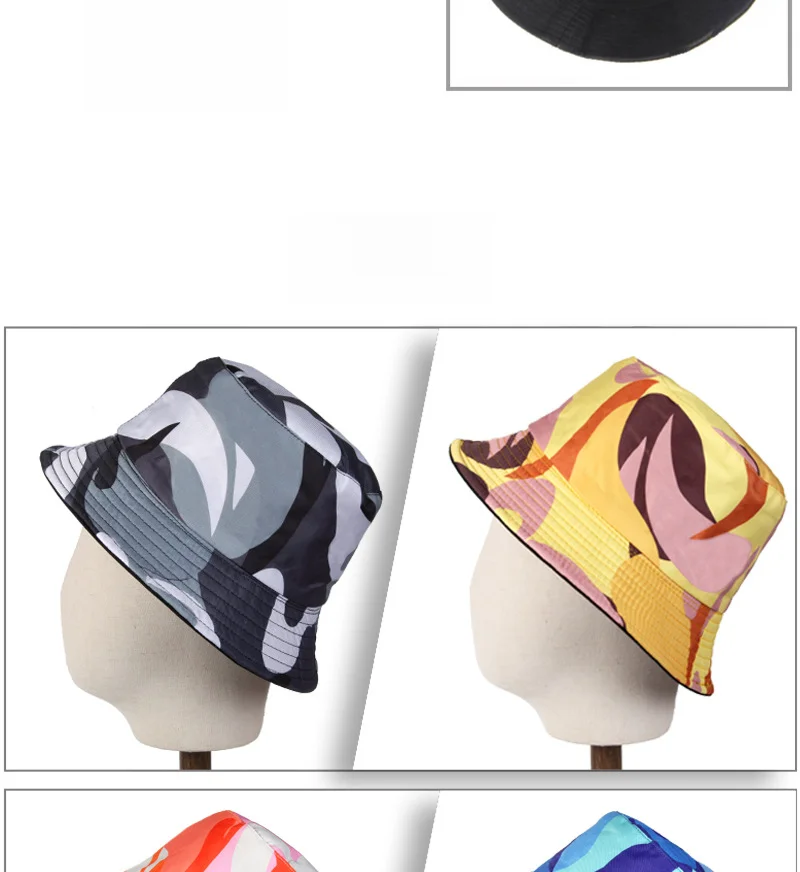 Kom buiten reizen, bescherming tegen de zon, bedrukte hoed, geometrisch ontwerp, vissershoed met brede rand voor heren en dames Emmerhoed_voghion.com