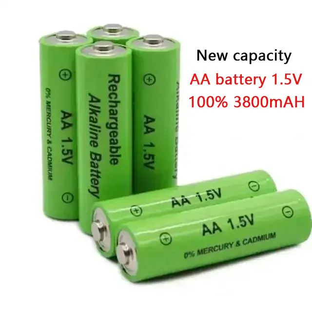 Nuova Batteria Aa 3800 Mah Batteria Ricaricabile Ni-Mh 1.5 V Aa Batteria Per Orologi, Mouse, Computer, Giocattoli Così Via
