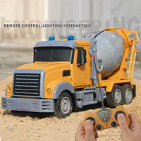 RC Engineering Car Remote Control Simulation Garbag Truck RC Truck With LED Off Road Electronic Mixer Truck Toy Boy Gift 2
