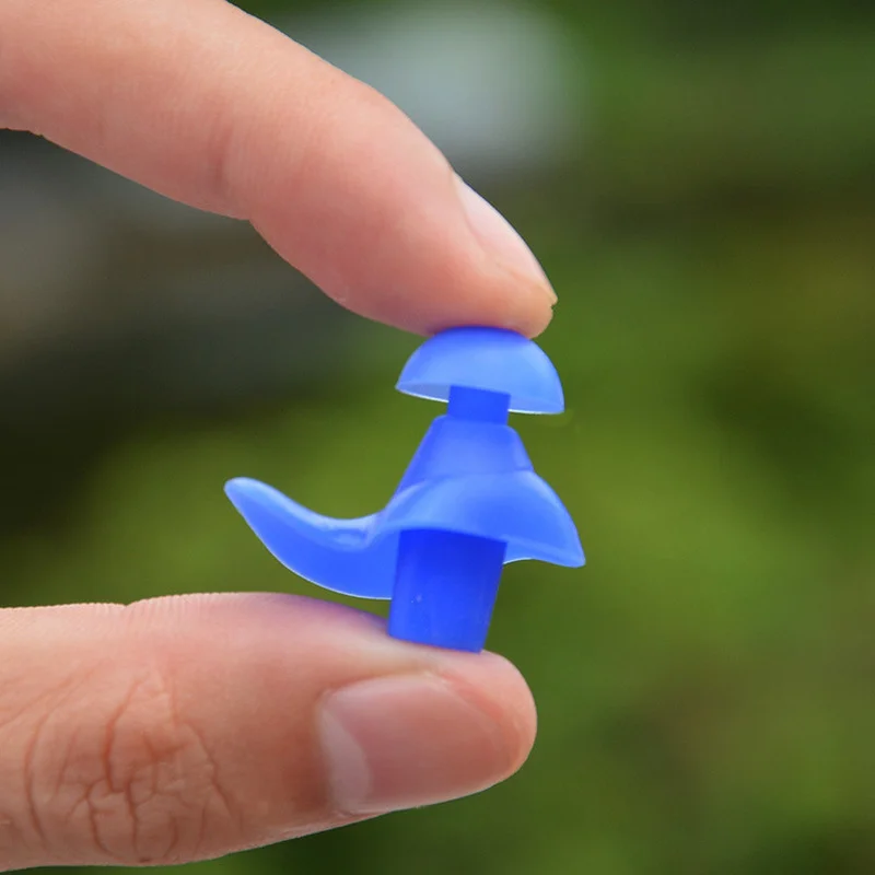 Soft Swimming Earplugs Nose Clip Case Protective Waterproof Noise Prevention Ear Plug Adult Children Silicone Swim Dive Supplies 3