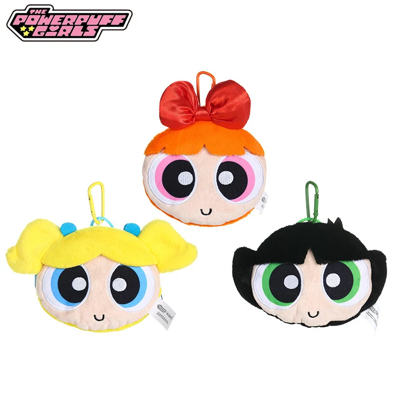 The Powerpuff Girls Peluche Doll Portamonete Custodia Per Cuffie Cute Girly Cartoon Zaino Ciondolo Decorazione Regalo