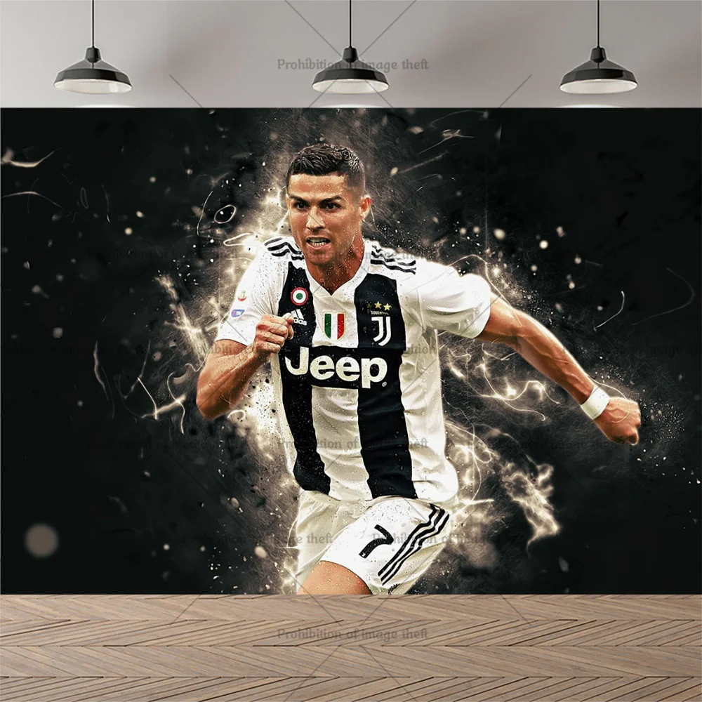 クリスティアーノ・ロナウド背景布サッカースター Cr7 吊り下げ複数